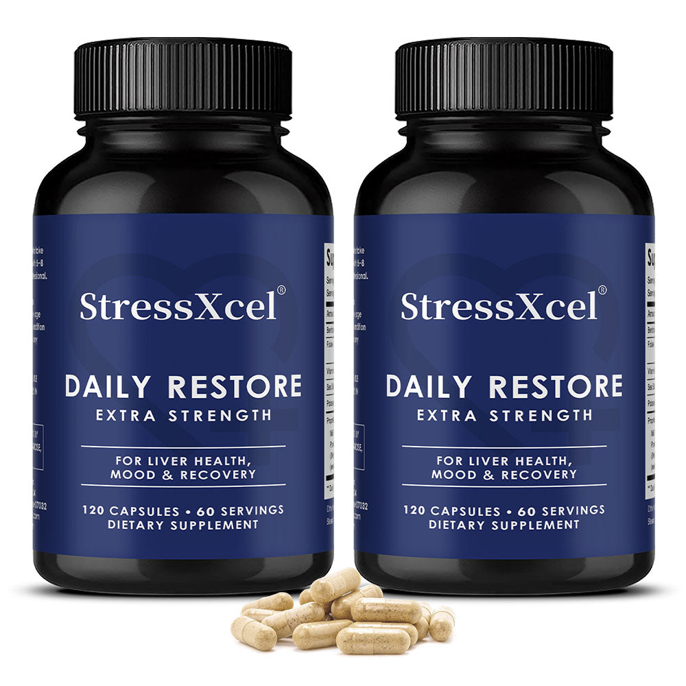 StressXcel Daily Restore Extra Strength – Liver Health, Mood & Recovery Support