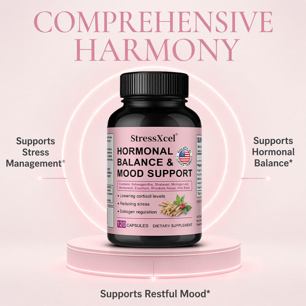 StressXcel Hormonal Balance & Mood Support – Herbal Wellness Supplement