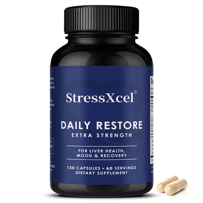StressXcel Daily Restore Extra Strength – Liver Health, Mood & Recovery Support