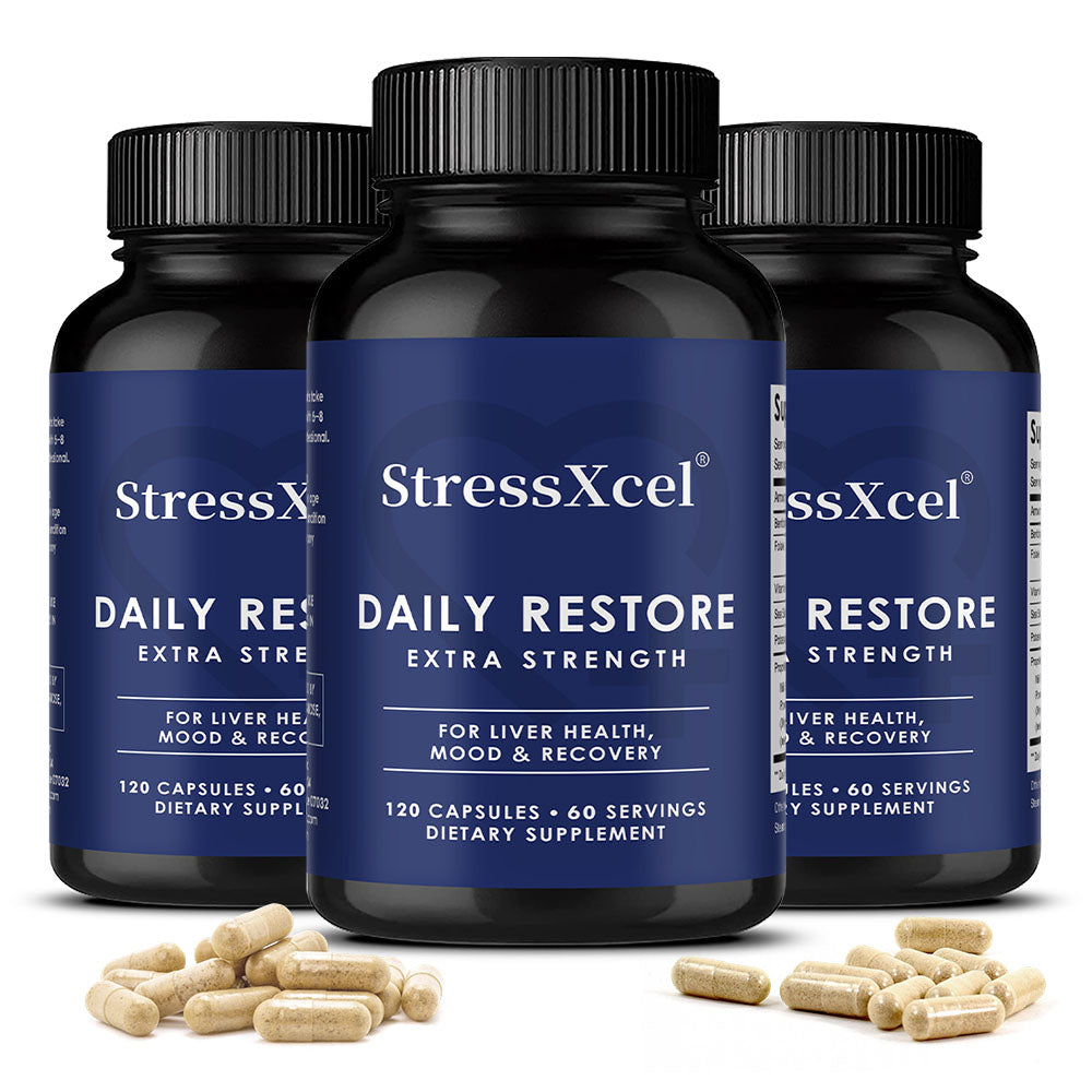 StressXcel Daily Restore Extra Strength – Liver Health, Mood & Recovery Support
