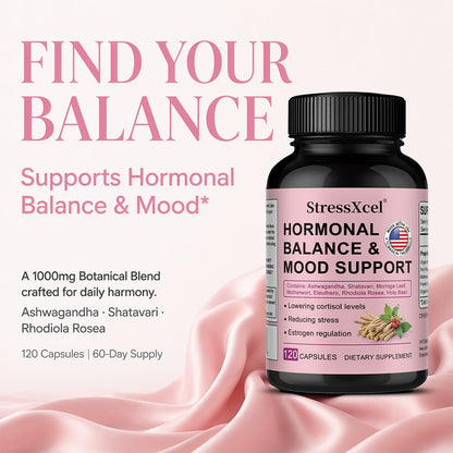 StressXcel Hormonal Balance & Mood Support – Herbal Wellness Supplement