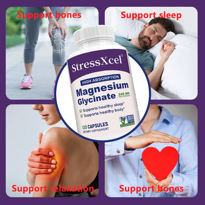 StressXcel Magnesium Glycinate for Sleep Support