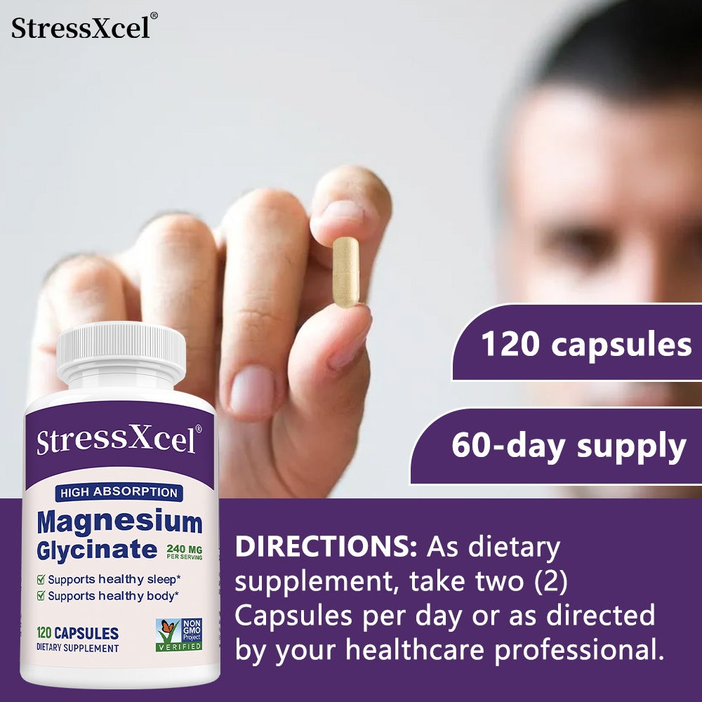 StressXcel Magnesium Glycinate for Sleep Support
